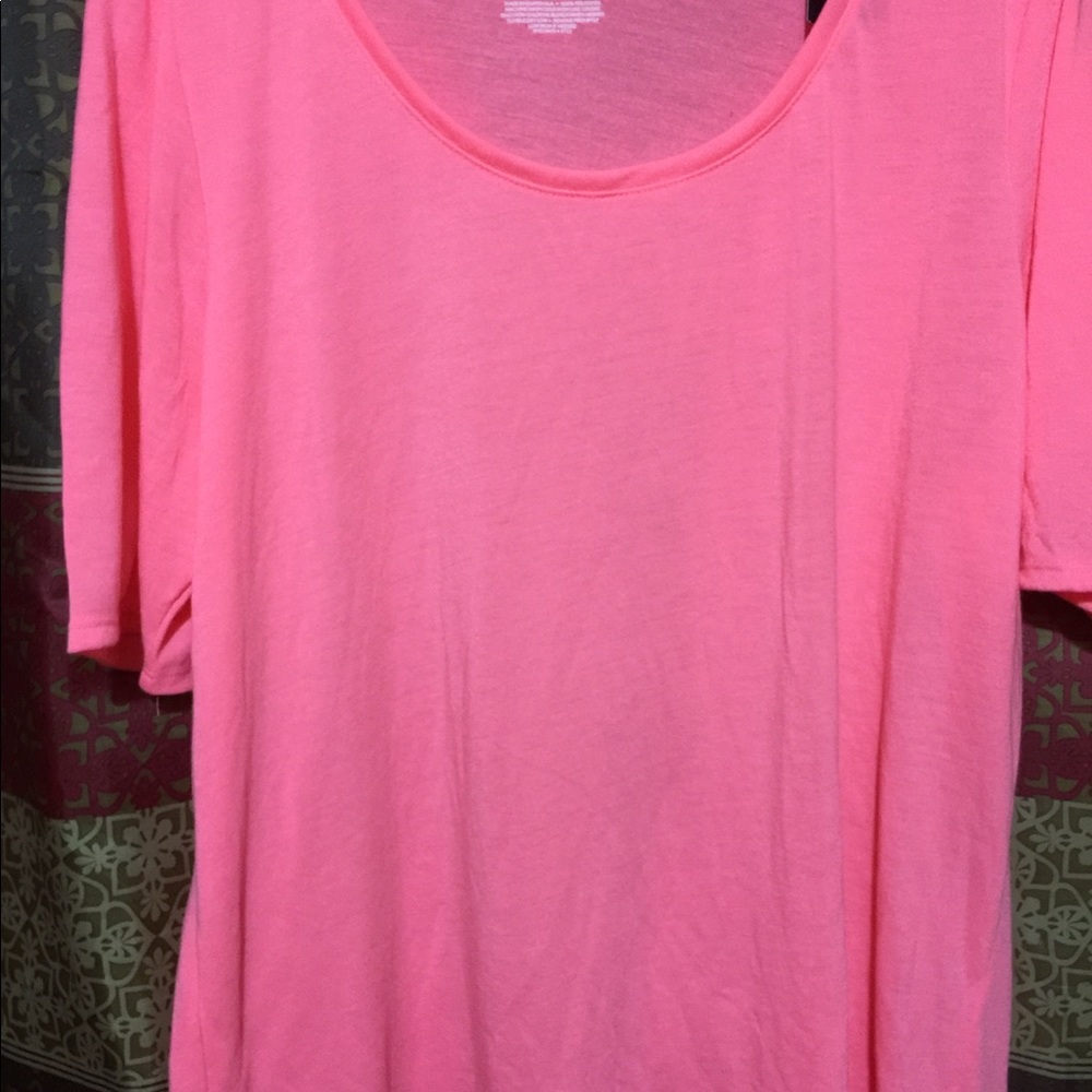 LANE Bryant pink top
